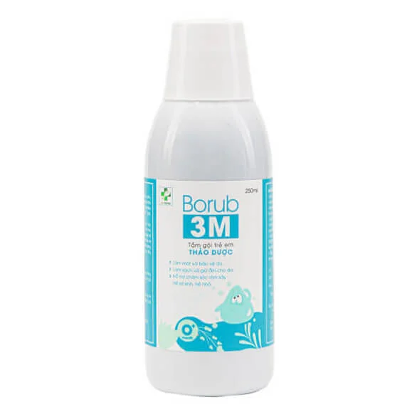 Tắm gội trẻ em thảo dược Borub 3M 250ml