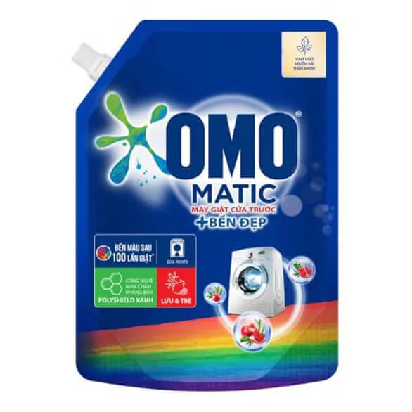 Nước Giặt OMO Matic Bền Đẹp Cửa trước 2.0kg