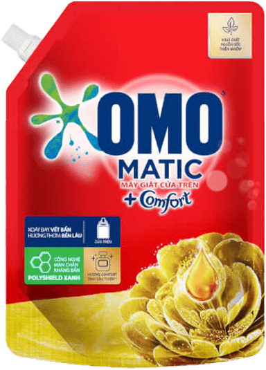 Nước Giặt OMO Matic Comfort Tinh dầu thơm Cửa trên 2.0kg