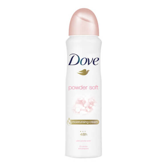 Xịt Khử Mùi Dove Powder Soft Dưỡng Da Sáng Mịn Hương Phấn Thơm 150 ml