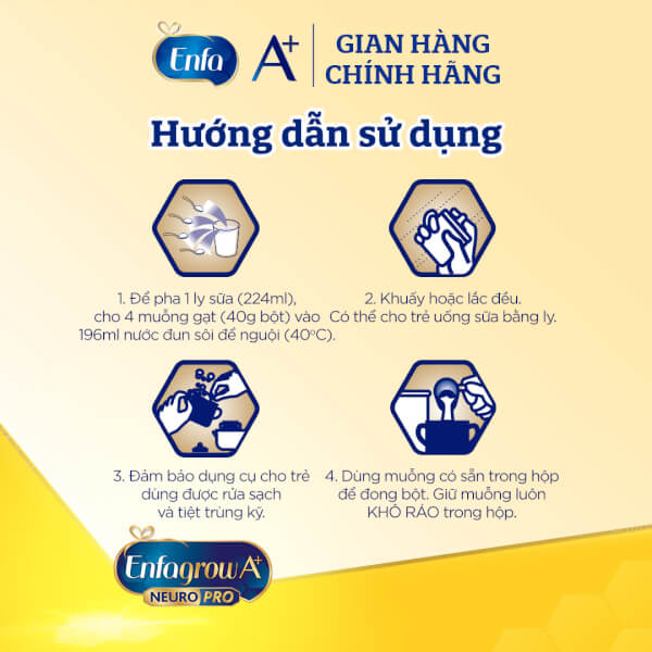 Sữa Enfamil A+ số 2 1700g (6-12 tháng) 2Flex