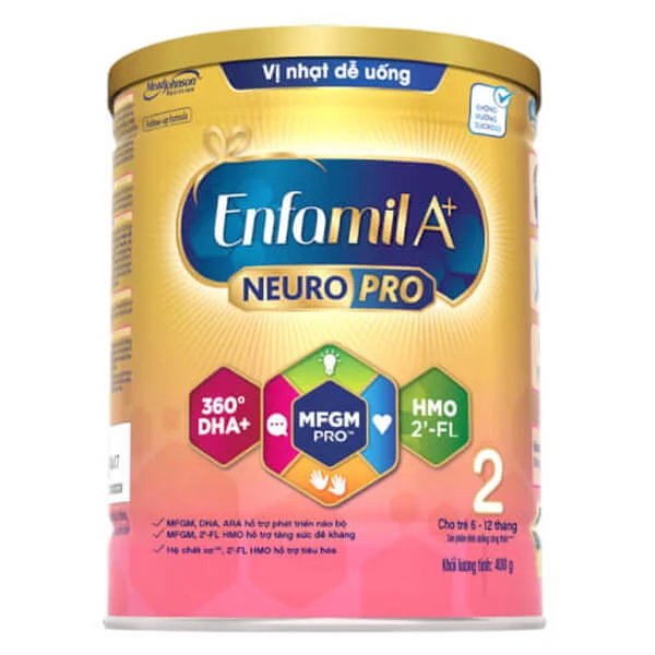 Sữa Enfamil A+ số 2 400g (6-12 tháng) 2Flex