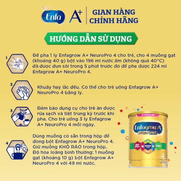 Sữa Enfagrow A+ số 4 1700g (2-6 tuổi) pitstop