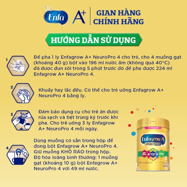 Sữa Enfagrow A+ số 4 830g (2-6 tuổi) pitstop