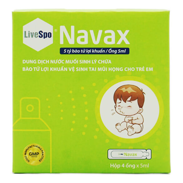 Dung Dịch vệ sinh Tai Mũi Họng LiveSpo Navax 4 ống