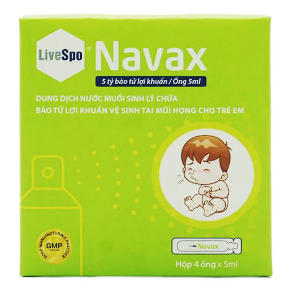 Dung Dịch vệ sinh Tai Mũi Họng LiveSpo Navax 4 ống