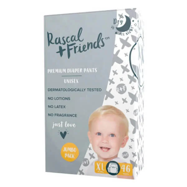 Combo 2 tã quần Rascal + Friends (XL, 13-18kg, 46 miếng)