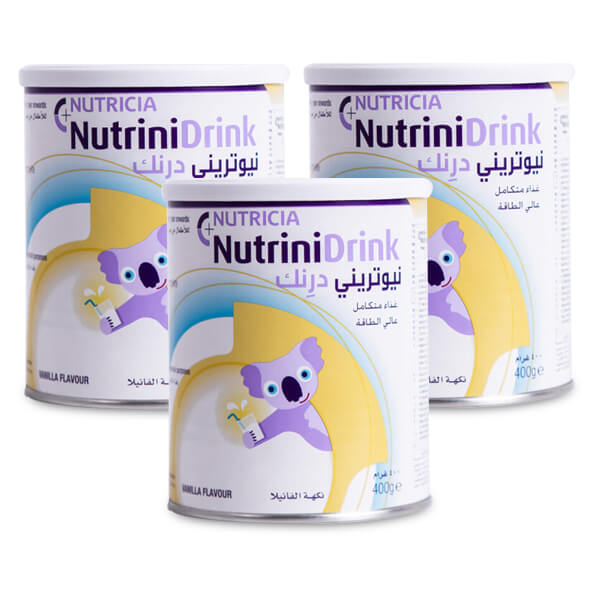 Combo 3 Sữa Nutricia NutriniDrink 400g (1-12 tuổi) vị Vani