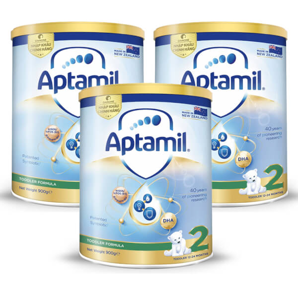 Combo 3 Sữa Aptamil số 2 900g (1-2 tuổi)