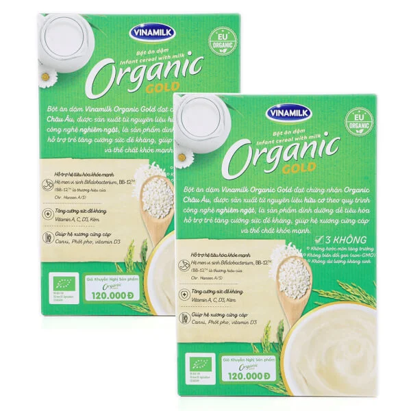 Combo 2 Bột ăn dặm gạo sữa - Vinamilk Organic Gold 200g