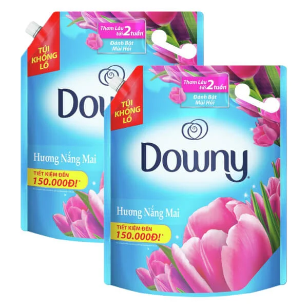 Combo 2 Nước xả Downy Hương nắng mai túi 3L
