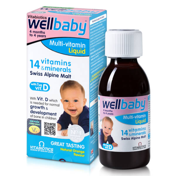Siro Vitamin và khoáng chất cho trẻ Wellbaby Multi-Vitamin Liquid (150ml)