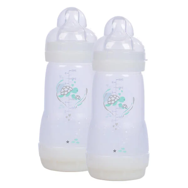 Combo 2 Bình sữa Mam Easy Start Anticolic (chống đầy hơi, 260ml, trắng kem)