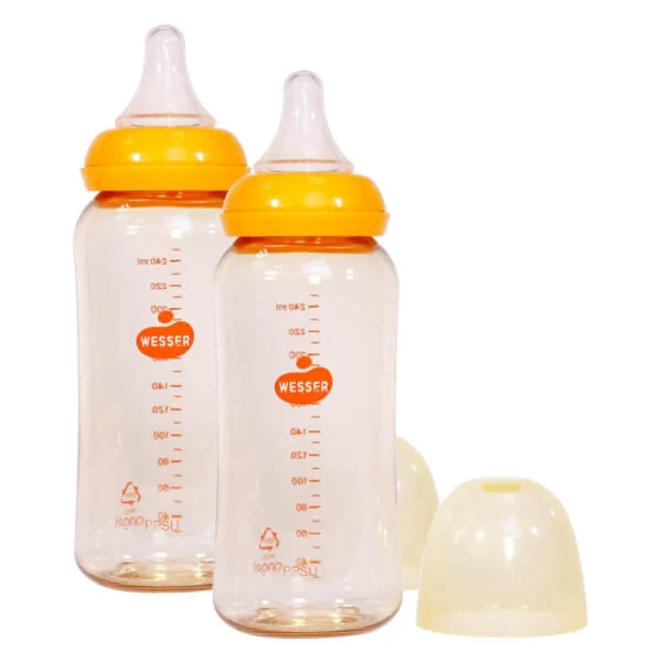 Combo 2 Bình sữa Wesser nhựa PPSU cổ hẹp 250ml