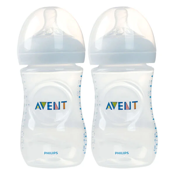 Combo 2 Bình sữa Philips Avent Natural nhựa PP BPA Free cổ rộng mô phỏng tự nhiên 260ml (SCF693/13)