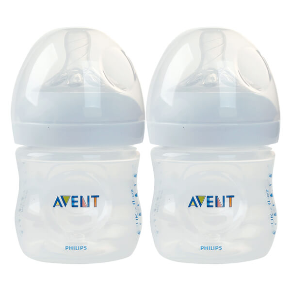 Combo 2 Bình sữa Philips Avent Natural nhựa PP BPA Free cổ rộng mô phỏng tự nhiên 125ml (SCF690/13)