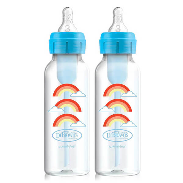 Combo 2 Bình sữa Dr.Brown's Natural Flow nhựa PP BPA Free cổ hẹp 250ml