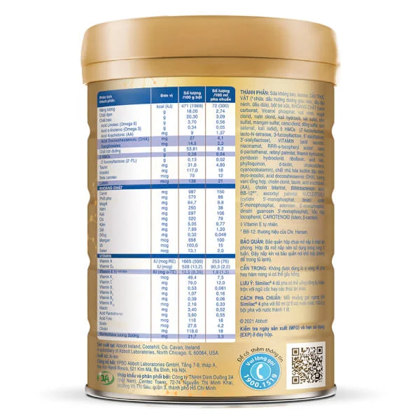 Combo 5 Sữa Similac 5G số 4 900g (2-6 tuổi)