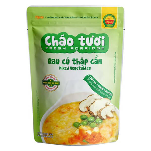 Combo Gà ác tiềm và Cháo tươi Cây Thị Rau củ Thập cẩm