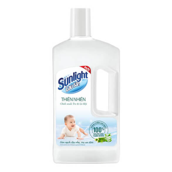 Combo 2 Nước Lau Sàn Sunlight Thiên Nhiên - Chiết Xuất Tre & Lô Hội 1kg