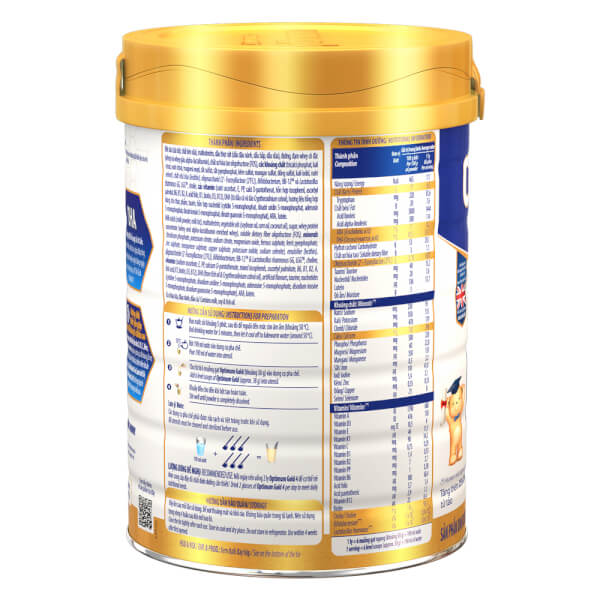 Combo 4 Vinamilk Optimum Gold 4, 850g, 2-6 tuổi