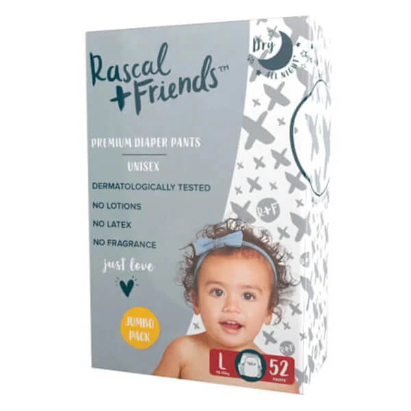 Combo 3 Tã quần Rascal + Friends (L, 10-15kg, 52 miếng)