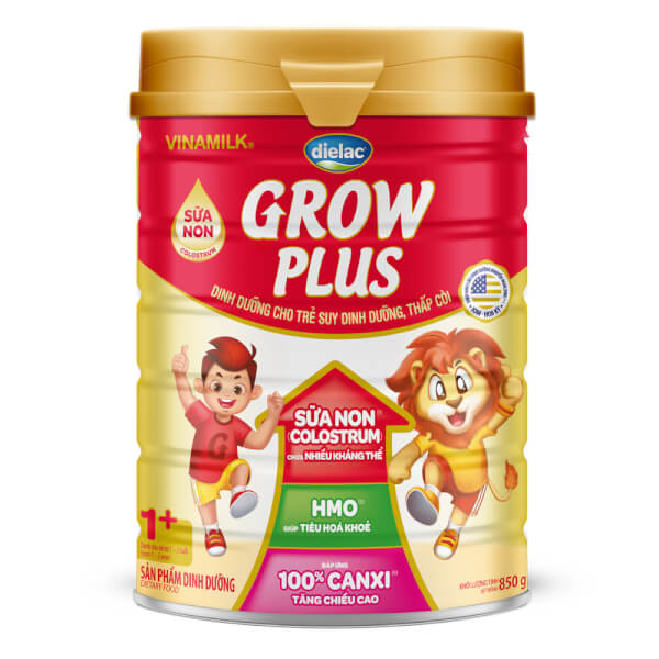 Combo 2 Dielac Grow Plus 1 , 1-2 tuổi, 850g