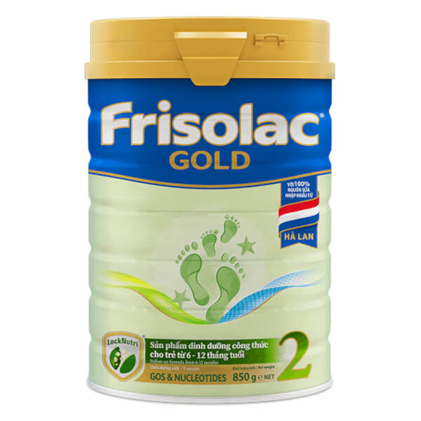 Combo 2 Frisolac Gold 2, 6 - 12 tháng tuổi (850gr)