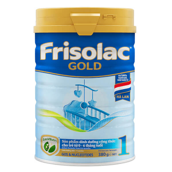 Combo 4 Frisolac Gold 1, 0 - 6 tháng tuổi (380gr)