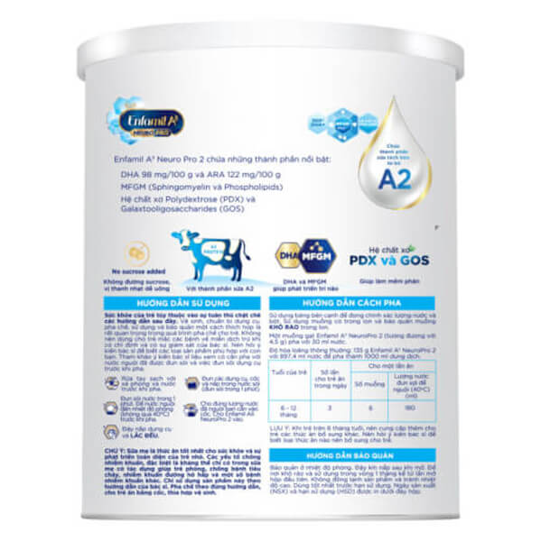 Combo 2 Enfamil AII NeuroPro 2 Follow Up Formula, 6-12 tháng tuổi, 350G