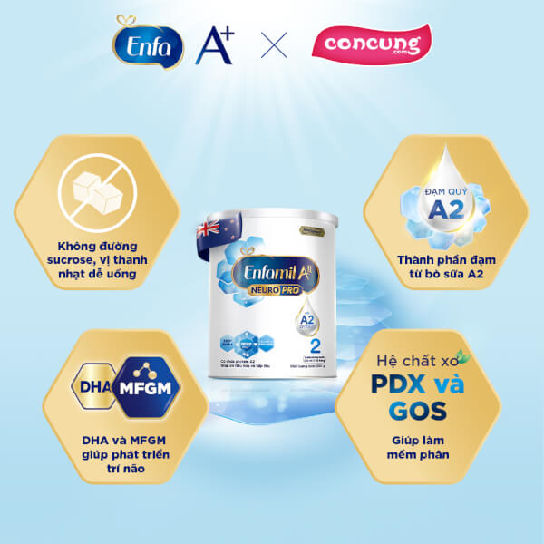 Combo 2 Enfamil AII NeuroPro 2 Follow Up Formula, 6-12 tháng tuổi, 350G