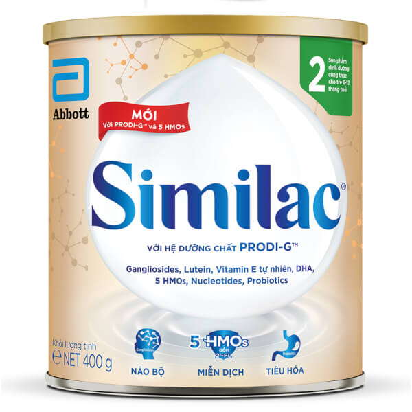 Combo 2 Sữa Similac 5G số 2 400g (6-12 tháng)