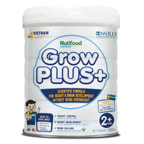 Combo 5 Sữa GrowPLUS+ Trắng 850g (từ 2 tuổi)