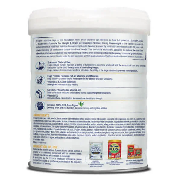 Combo 4 Sữa GrowPLUS+ Trắng 850g (từ 2 tuổi)