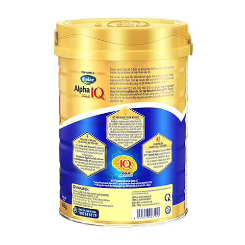 Sữa Dielac Alpha Gold IQ 1 900g (0-6 tháng)