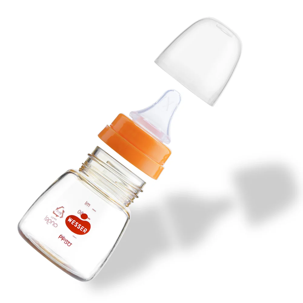 Combo 2 Bình sữa Wesser nhựa PPSU cổ hẹp 60ml