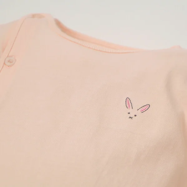 Cặp áo sơ sinh cài giữa tay dài CF I0420007 (Hồng cam)