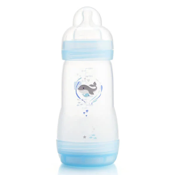 Bình sữa Mam Easy Start Anticolic (chống đầy hơi, 260ml, Xanh dương)