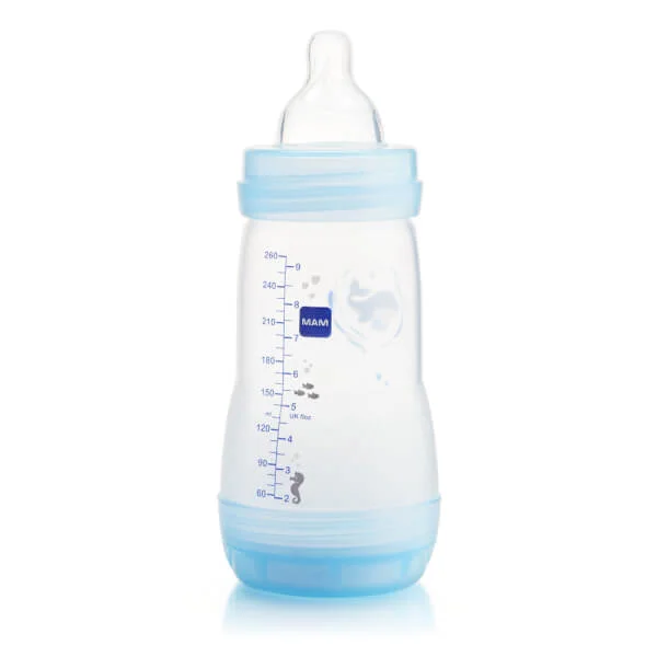 Bình sữa Mam Easy Start Anticolic (chống đầy hơi, 260ml, Xanh dương)
