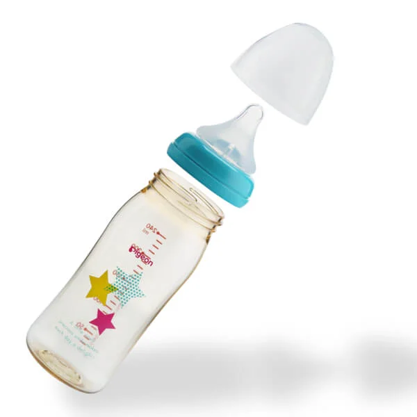 Bình sữa Pigeon nhựa PPSU Plus ngôi sao(240ml)