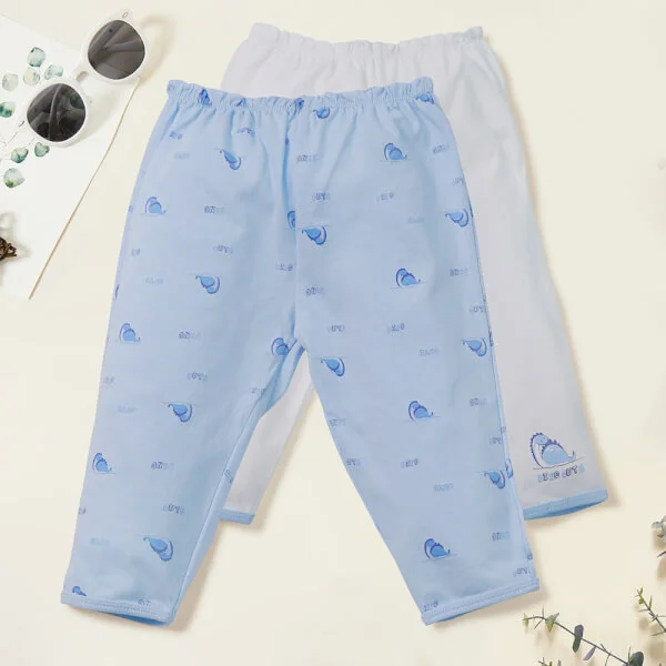 Cặp quần sơ sinh dài CF I0820028 (Xanh)