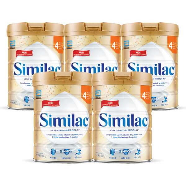 Combo 5 Sữa Similac 5G số 4 900g (2-6 tuổi)