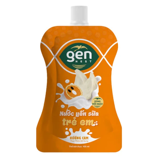 Nước yến sữa trẻ em Gennest hương Cam 105ml