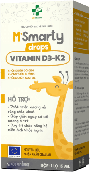 Thực phẩm bảo vệ sức khỏe VITAMIN D3 K2 Drops M'SMARTY