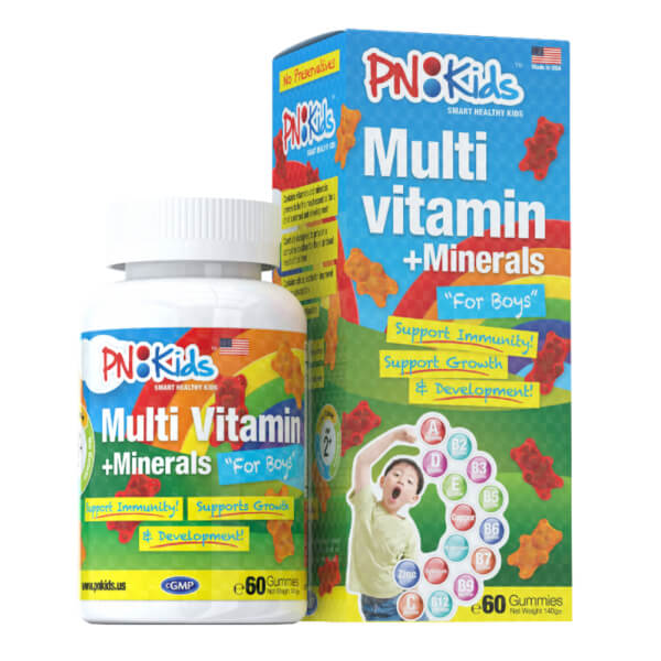 Gummies bổ sung Vitamin cho bé trai PNKids Multi Vitamin for Boys