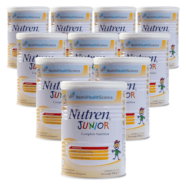 Combo 10 Thực phẩm dinh dưỡng y học Nutren JUNIOR 400g (1-10 tuổi)
