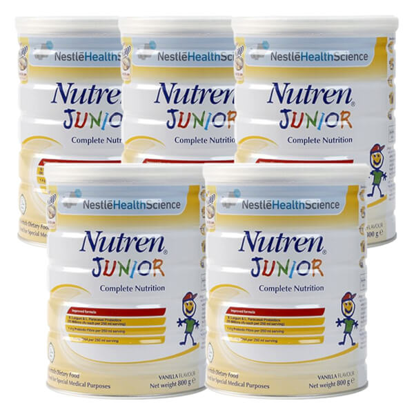 Combo 5 Thực phẩm dinh dưỡng y học Nutren JUNIOR 800g (1-10 tuổi)