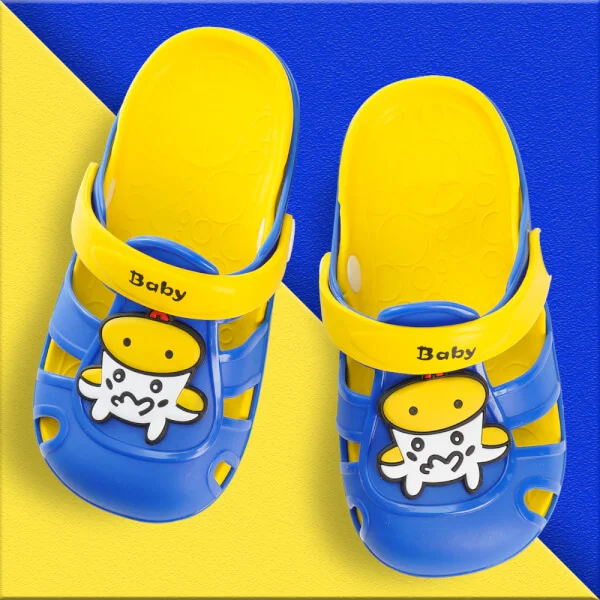Dép sục con bò cười CF2105 JKKE200002-93 (18-20-22-24,Xanh Vàng)