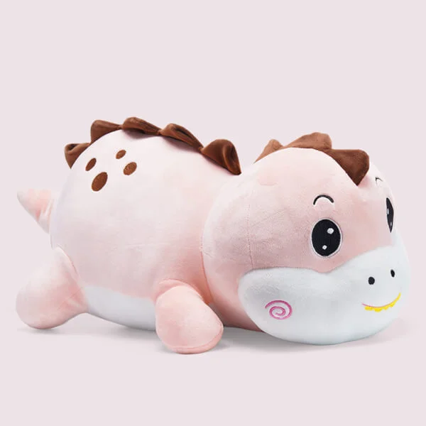 Thú nhồi bông khủng long đốm tròn Toycity (hồng)
