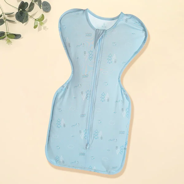 Nhộng chũn sơ sinh sợi tre Animo I1021007 (0-6M,Xanh)